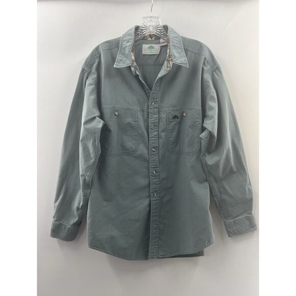 Bushlan Other - Bushlan Men’s Long Sleeve Button Front Vintage (89) Hunting Shirt Green Large